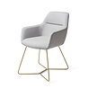 Jesper Home Kinko Eetkamerstoel - Cloud, Beehive Gold Jesper Home Kinko Eetkamerstoel - Cloud, Beehive Gold
