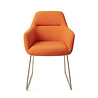 Jesper Home Kinko Eetkamerstoel - Tangerine, Slide Gold Jesper Home Kinko Eetkamerstoel - Tangerine, Slide Gold