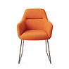 Jesper Home Kinko Eetkamerstoel - Tangerine, Slide Rose Gold Jesper Home Kinko Eetkamerstoel - Tangerine, Slide Rose Gold