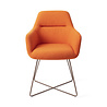 Jesper Home Kinko Eetkamerstoel - Tangerine, Cross Rose Gold Jesper Home Kinko Eetkamerstoel - Tangerine, Cross Rose Gold