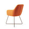 Jesper Home Kinko Eetkamerstoel - Tangerine, Cross Rose Gold Jesper Home Kinko Eetkamerstoel - Tangerine, Cross Rose Gold