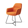 Jesper Home Kinko Eetkamerstoel - Tangerine, Beehive Black Jesper Home Kinko Eetkamerstoel - Tangerine, Beehive Black