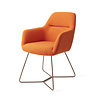Jesper Home Kinko Eetkamerstoel - Tangerine, Beehive Rose Gold Jesper Home Kinko Eetkamerstoel - Tangerine, Beehive Rose Gold