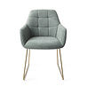 Jesper Home Noto Eetkamerstoel - Real Teal, Slide Gold Jesper Home Noto Eetkamerstoel - Real Teal, Slide Gold