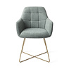 Jesper Home Noto Eetkamerstoel - Real Teal, Cross Gold Jesper Home Noto Eetkamerstoel - Real Teal, Cross Gold