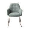 Jesper Home Noto Eetkamerstoel - Real Teal, Slide Rose Gold Jesper Home Noto Eetkamerstoel - Real Teal, Slide Rose Gold