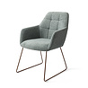 Jesper Home Noto Eetkamerstoel - Real Teal, Slide Rose Gold Jesper Home Noto Eetkamerstoel - Real Teal, Slide Rose Gold