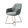 Jesper Home Noto Eetkamerstoel - Real Teal, Beehive Rose Gold Jesper Home Noto Eetkamerstoel - Real Teal, Beehive Rose Gold