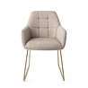 Jesper Home Noto Eetkamerstoel - Biscuit Beach, Slide Gold Jesper Home Noto Eetkamerstoel - Biscuit Beach, Slide Gold