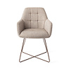 Jesper Home Noto Eetkamerstoel - Biscuit Beach, Cross Rose Gold Jesper Home Noto Eetkamerstoel - Biscuit Beach, Cross Rose Gold