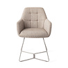 Jesper Home Noto Eetkamerstoel - Biscuit Beach, Beehive Steel Jesper Home Noto Eetkamerstoel - Biscuit Beach, Beehive Steel