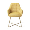 Jesper Home Noto Eetkamerstoel - Bumble Bee, Cross Gold Jesper Home Noto Eetkamerstoel - Bumble Bee, Cross Gold