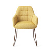 Jesper Home Noto Eetkamerstoel - Bumble Bee, Slide Rose Gold Jesper Home Noto Eetkamerstoel - Bumble Bee, Slide Rose Gold
