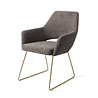 Jesper Home Yanai Eetkamerstoel - Amazing Grey, Slide Gold Jesper Home Yanai Eetkamerstoel - Amazing Grey, Slide Gold