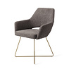 Jesper Home Yanai Eetkamerstoel - Amazing Grey, Cross Gold Jesper Home Yanai Eetkamerstoel - Amazing Grey, Cross Gold