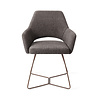 Jesper Home Yanai Eetkamerstoel - Amazing Grey, Beehive Rose Gold Jesper Home Yanai Eetkamerstoel - Amazing Grey, Beehive Rose Gold