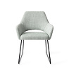 Jesper Home Yanai Eetkamerstoel - Soft Sage, Slide Black Jesper Home Yanai Eetkamerstoel - Soft Sage, Slide Black