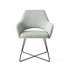 Jesper Home Yanai Eetkamerstoel - Soft Sage, Cross Black Jesper Home Yanai Eetkamerstoel - Soft Sage, Cross Black
