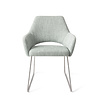 Jesper Home Yanai Eetkamerstoel - Soft Sage, Slide Steel Jesper Home Yanai Eetkamerstoel - Soft Sage, Slide Steel