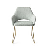 Jesper Home Yanai Eetkamerstoel - Soft Sage, Slide Gold Jesper Home Yanai Eetkamerstoel - Soft Sage, Slide Gold