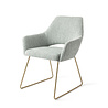 Jesper Home Yanai Eetkamerstoel - Soft Sage, Slide Gold Jesper Home Yanai Eetkamerstoel - Soft Sage, Slide Gold