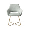 Jesper Home Yanai Eetkamerstoel - Soft Sage, Cross Gold Jesper Home Yanai Eetkamerstoel - Soft Sage, Cross Gold