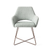 Jesper Home Yanai Eetkamerstoel - Soft Sage, Cross Rose Gold Jesper Home Yanai Eetkamerstoel - Soft Sage, Cross Rose Gold