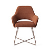 Jesper Home Yanai Eetkamerstoel - Tuscan Terra, Cross Rose Gold Jesper Home Yanai Eetkamerstoel - Tuscan Terra, Cross Rose Gold