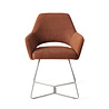 Jesper Home Yanai Eetkamerstoel - Tuscan Terra, Beehive Steel Jesper Home Yanai Eetkamerstoel - Tuscan Terra, Beehive Steel