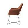 Jesper Home Yanai Eetkamerstoel - Tuscan Terra, Beehive Steel Jesper Home Yanai Eetkamerstoel - Tuscan Terra, Beehive Steel