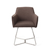 Jesper Home Hofu Eetkamerstoel - Potters Clay, Beehive Steel Jesper Home Hofu Eetkamerstoel - Potters Clay, Beehive Steel