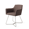 Jesper Home Hofu Eetkamerstoel - Potters Clay, Beehive Steel Jesper Home Hofu Eetkamerstoel - Potters Clay, Beehive Steel