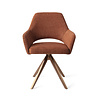 Jesper Home Yanai Eetkamerstoel - Tuscan Terra, Turn Rose Gold Jesper Home Yanai Eetkamerstoel - Tuscan Terra, Turn Rose Gold