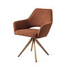 Jesper Home Yanai Eetkamerstoel - Tuscan Terra, Turn Rose Gold Jesper Home Yanai Eetkamerstoel - Tuscan Terra, Turn Rose Gold
