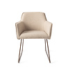 Jesper Home Hofu Eetkamerstoel - Wild Walnut, Slide Rose Gold Jesper Home Hofu Eetkamerstoel - Wild Walnut, Slide Rose Gold