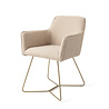 Jesper Home Hofu Eetkamerstoel - Wild Walnut, Beehive Gold Jesper Home Hofu Eetkamerstoel - Wild Walnut, Beehive Gold