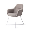 Jesper Home Kinko Eetkamerstoel - Earl Grey, Cross White Jesper Home Kinko Eetkamerstoel - Earl Grey, Cross White
