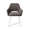 Jesper Home Yanai Eetkamerstoel - Amazing Grey, Cross White Jesper Home Yanai Eetkamerstoel - Amazing Grey, Cross White