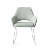 Jesper Home Yanai Eetkamerstoel - Soft Sage, Slide White Jesper Home Yanai Eetkamerstoel - Soft Sage, Slide White
