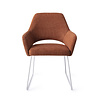 Jesper Home Yanai Eetkamerstoel - Tuscan Terra, Slide White Jesper Home Yanai Eetkamerstoel - Tuscan Terra, Slide White