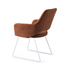 Jesper Home Yanai Eetkamerstoel - Tuscan Terra, Slide White Jesper Home Yanai Eetkamerstoel - Tuscan Terra, Slide White