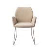Jesper Home Misaki Eetkamerstoel - Funky Fudge, Slide Steel Jesper Home Misaki Eetkamerstoel - Funky Fudge, Slide Steel