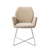 Jesper Home Misaki Eetkamerstoel - Funky Fudge, Cross Steel Jesper Home Misaki Eetkamerstoel - Funky Fudge, Cross Steel