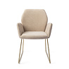 Jesper Home Misaki Eetkamerstoel - Funky Fudge, Slide Gold Jesper Home Misaki Eetkamerstoel - Funky Fudge, Slide Gold