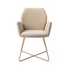 Jesper Home Misaki Eetkamerstoel - Funky Fudge, Cross Gold Jesper Home Misaki Eetkamerstoel - Funky Fudge, Cross Gold