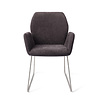 Jesper Home Misaki Eetkamerstoel - Almost Black, Slide Steel Jesper Home Misaki Eetkamerstoel - Almost Black, Slide Steel
