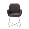Jesper Home Misaki Eetkamerstoel - Almost Black, Cross Steel Jesper Home Misaki Eetkamerstoel - Almost Black, Cross Steel
