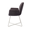 Jesper Home Misaki Eetkamerstoel - Almost Black, Cross Steel Jesper Home Misaki Eetkamerstoel - Almost Black, Cross Steel