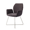 Jesper Home Misaki Eetkamerstoel - Almost Black, Cross Steel Jesper Home Misaki Eetkamerstoel - Almost Black, Cross Steel