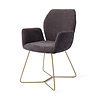 Jesper Home Misaki Eetkamerstoel - Almost Black, Beehive Gold Jesper Home Misaki Eetkamerstoel - Almost Black, Beehive Gold